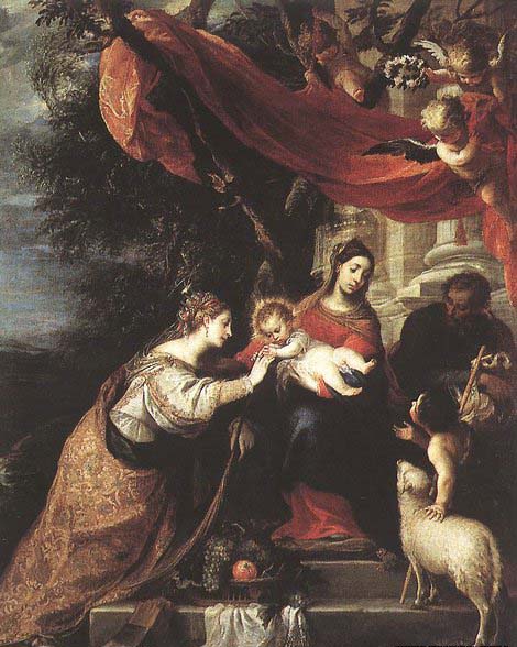 CEREZO, Mateo The Mystic Marriage of St Catherine